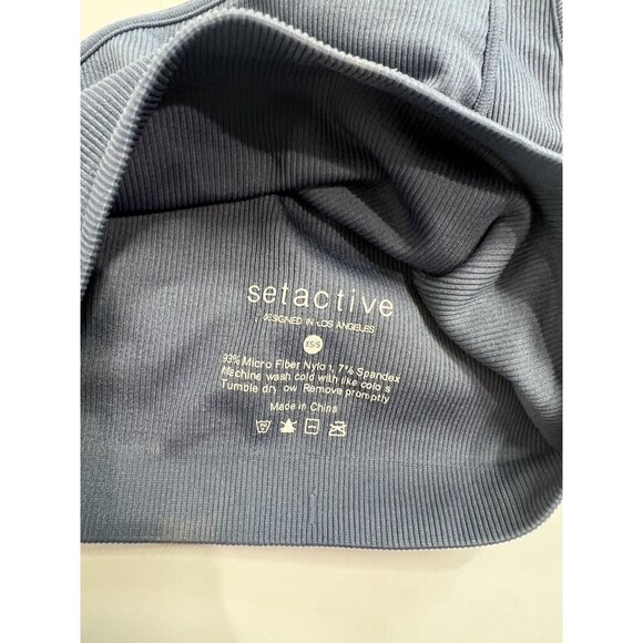 SET Active One Shoulder Bra in Blue - Picture 4 of 5